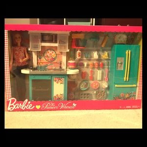 The Pioneer Woman Barbie Kitchen Set with Doll